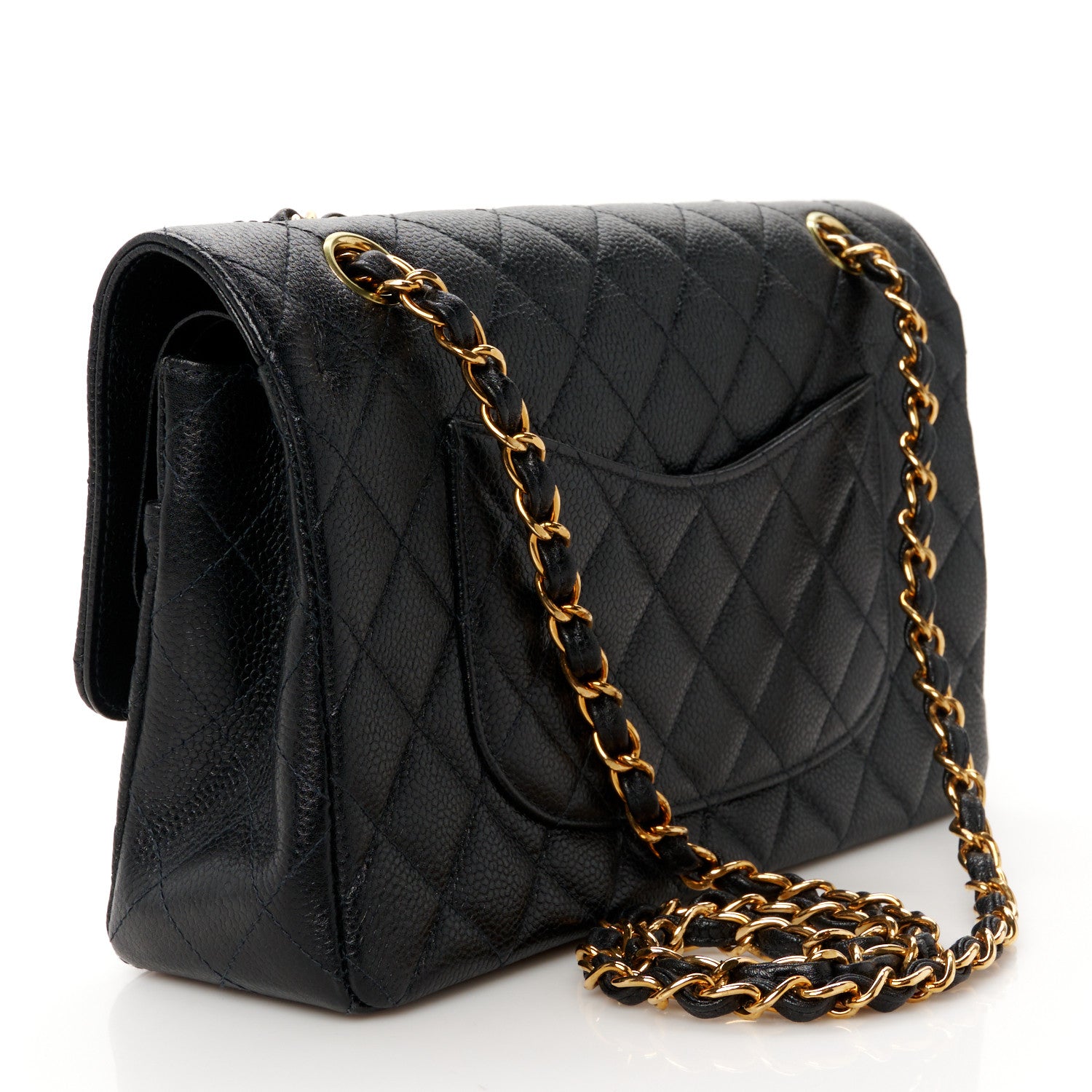 Chanel Caviar Quilted Medium Double Flap Black 3 of 13