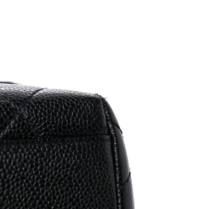 Chanel Caviar Quilted Jumbo Kelly Flap Black 15 of 18