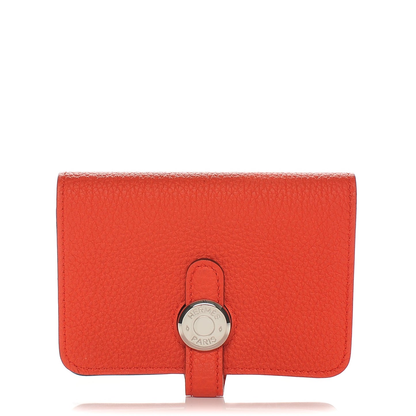 Togo Dogon Card Case Key Holder Capucine
