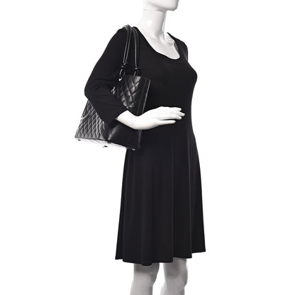 Chanel Calfskin Quilted Large Cambon Tote Black 2 of 12