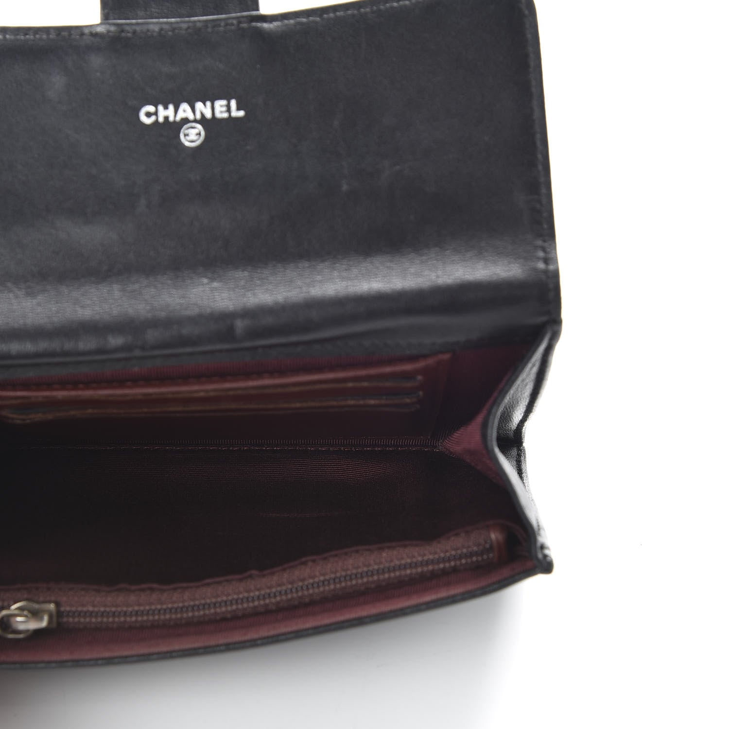 Chanel Lambskin Quilted Small Flap Wallet Black 5 of 8