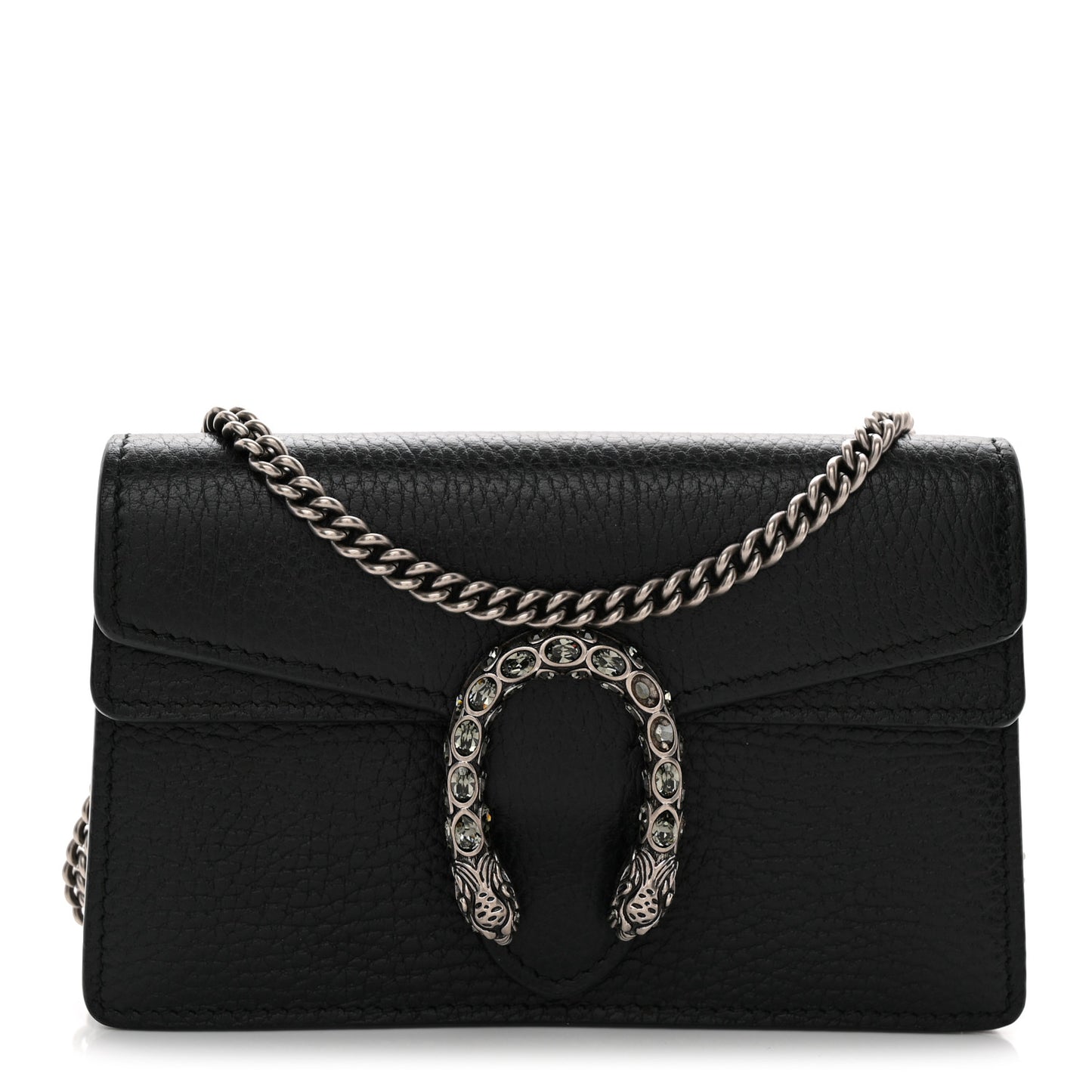 Calfskin Super Mini Dionysus Shoulder Bag Black