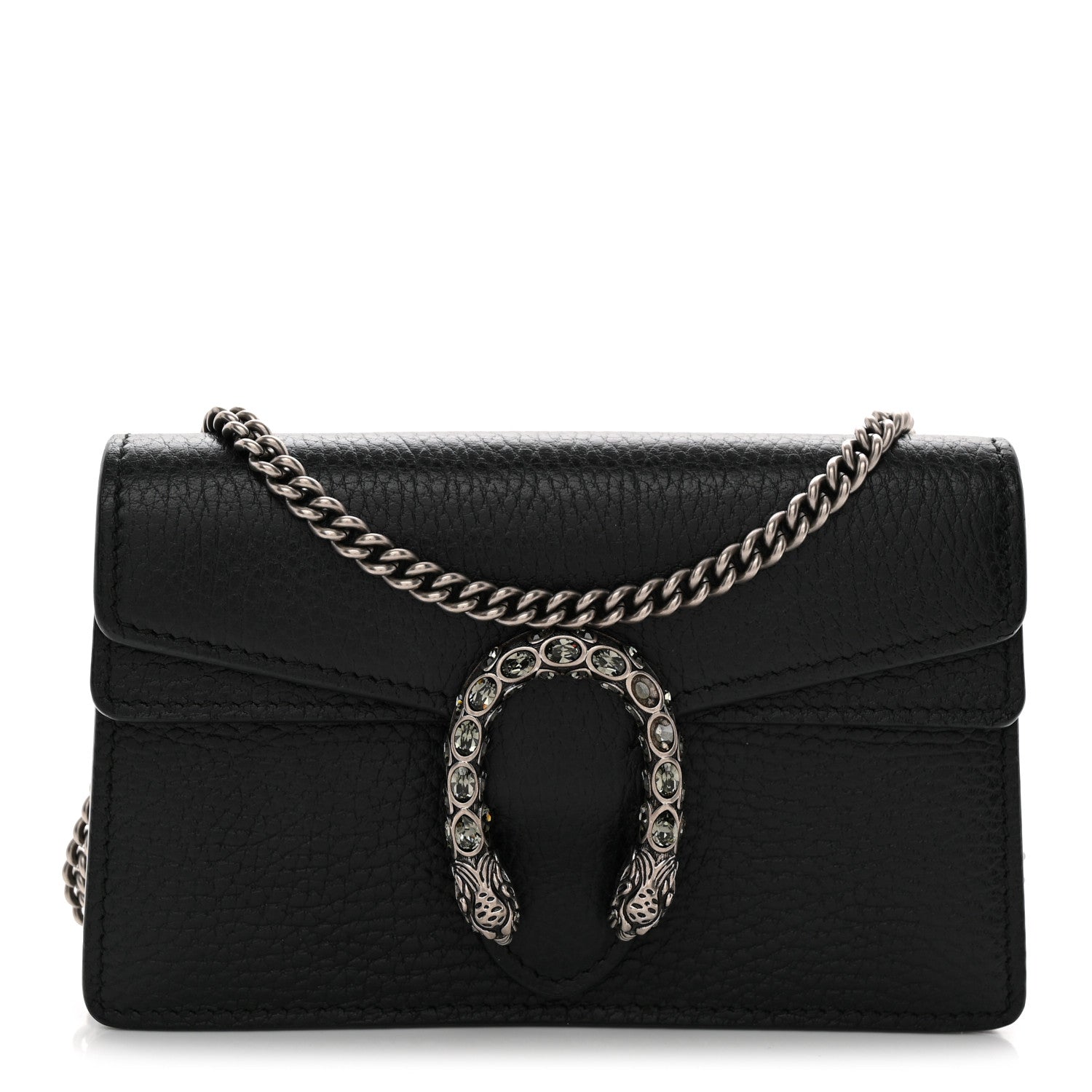 Gucci Calfskin Super Mini Dionysus Shoulder Bag Black 1 of 9