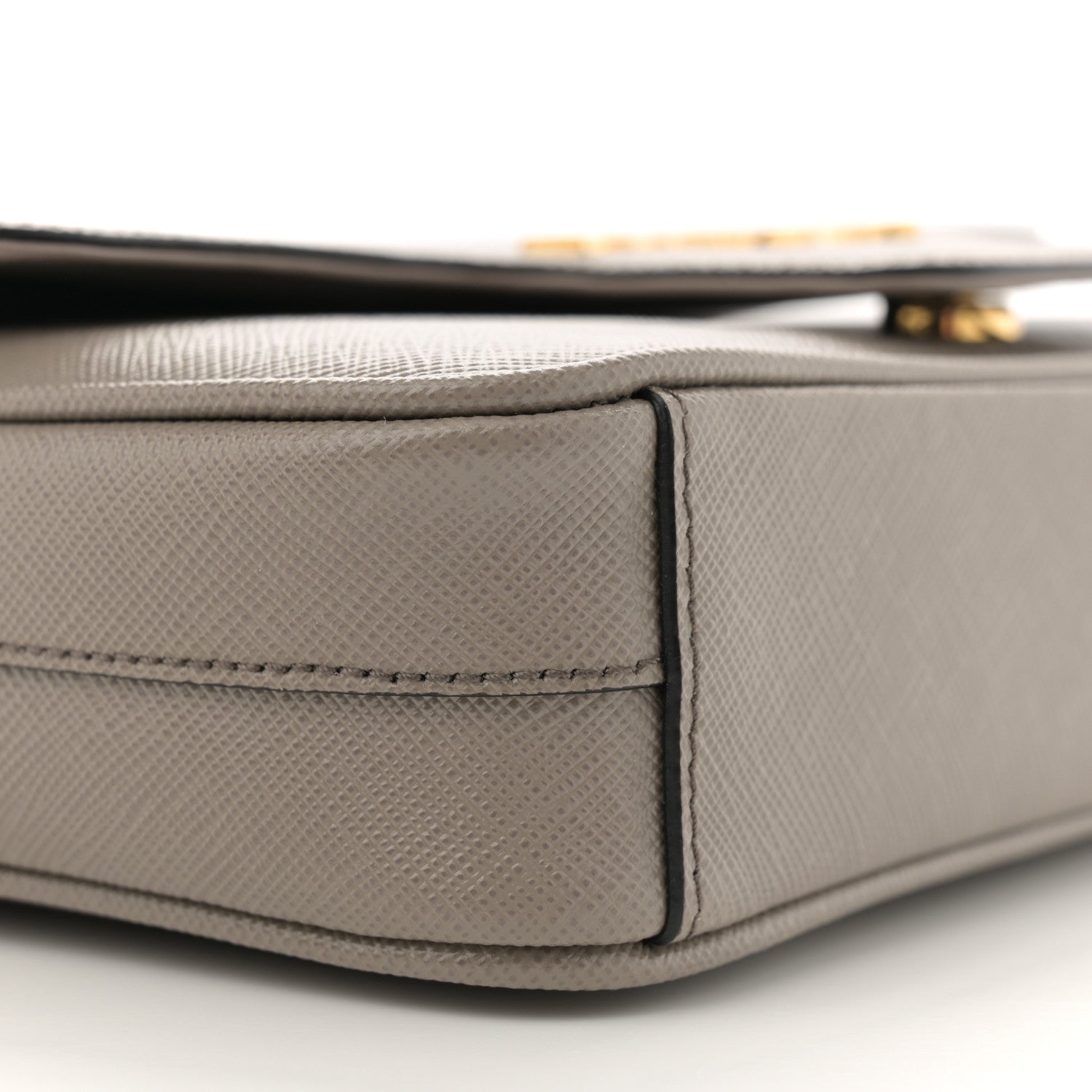 Prada Saffiano Flap Shoulder Bag Argilla 9 of 11