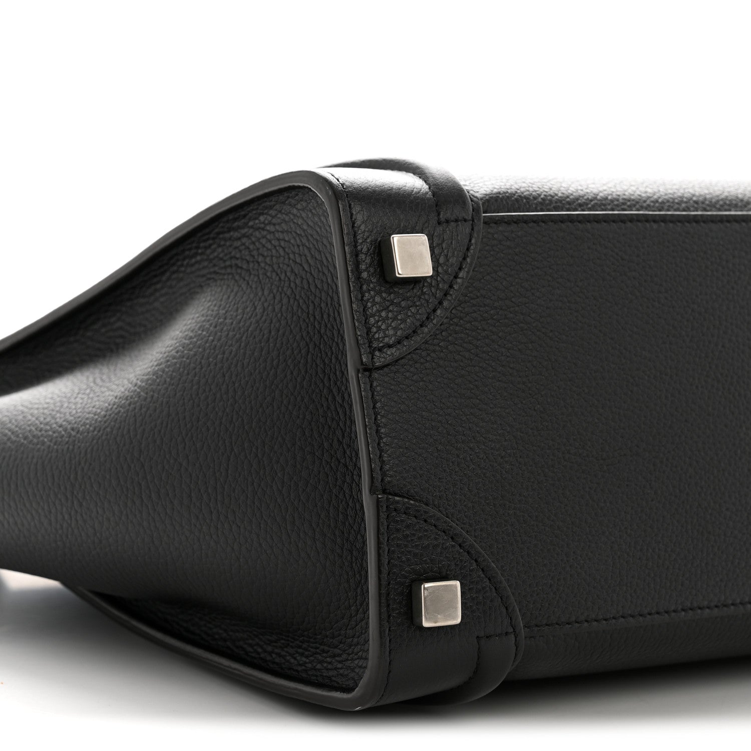 Celine Drummed Calfskin Micro Luggage Black 8 of 12