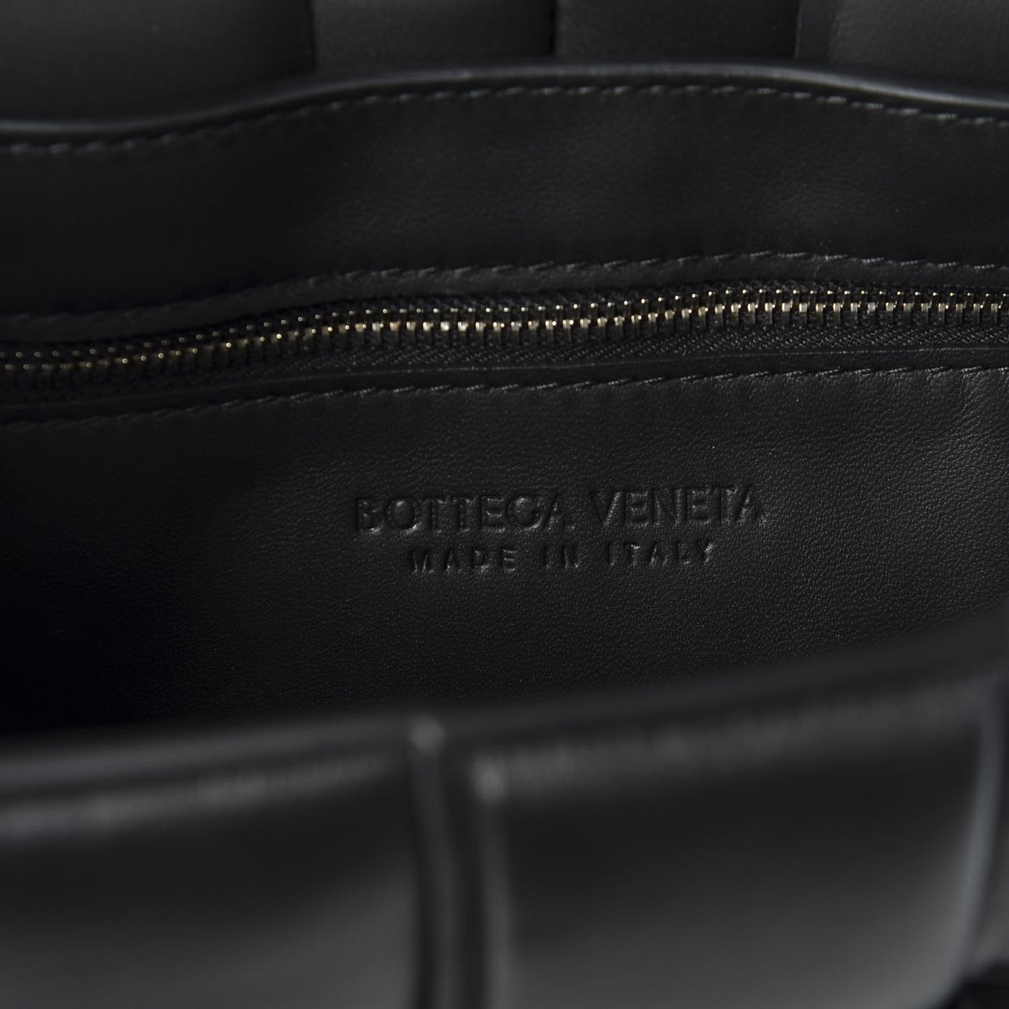 Nappa Maxi Intreccio Padded Cassette Crossbody Bag Black