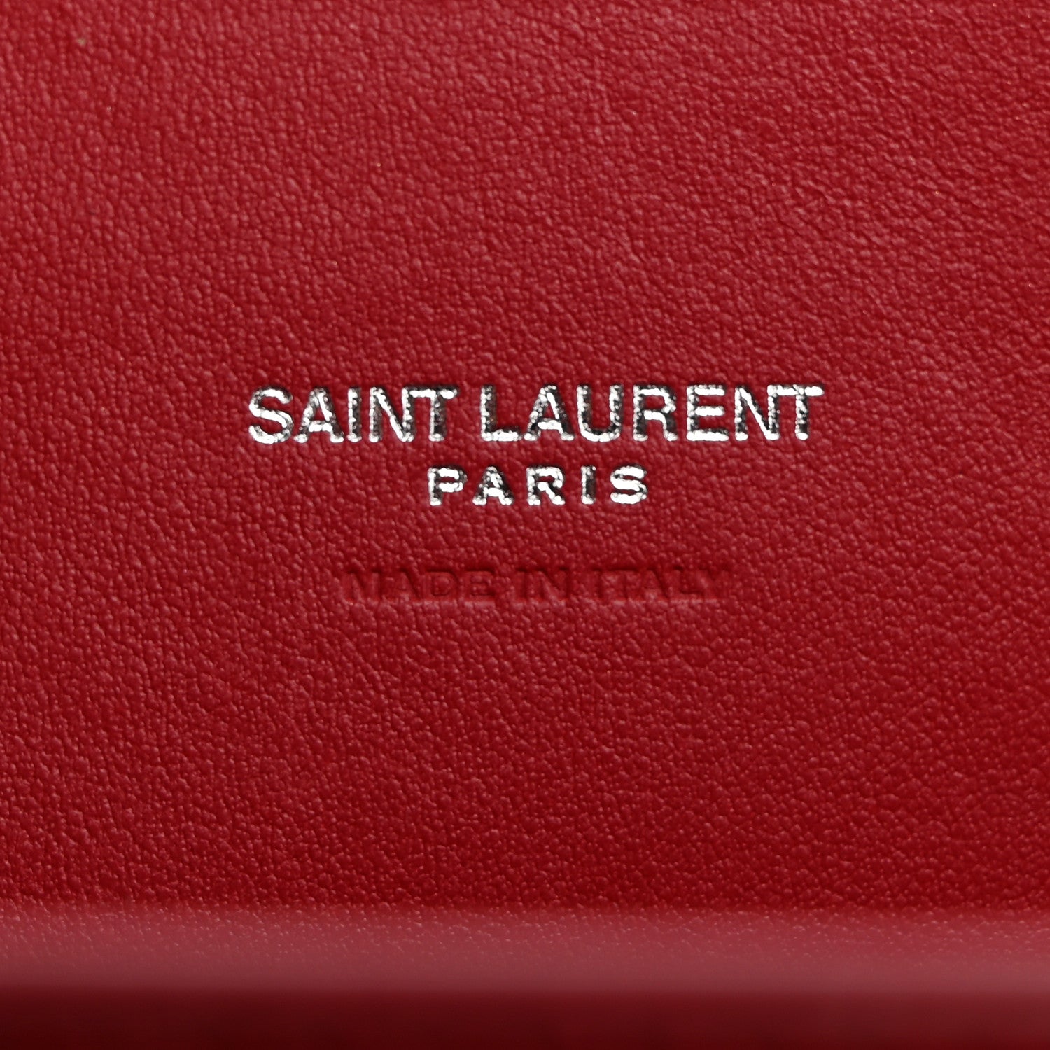Saint Laurent Calfskin Crocodile Embossed Nano Sac De Jour Red 7 of 11