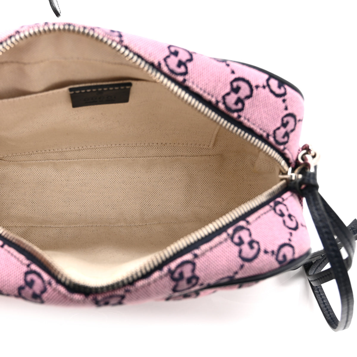 Gucci Monogram Multicolor Matelasse Diagonal Small GG Marmont Chain Shoulder Bag Pink Blue 5 of 11