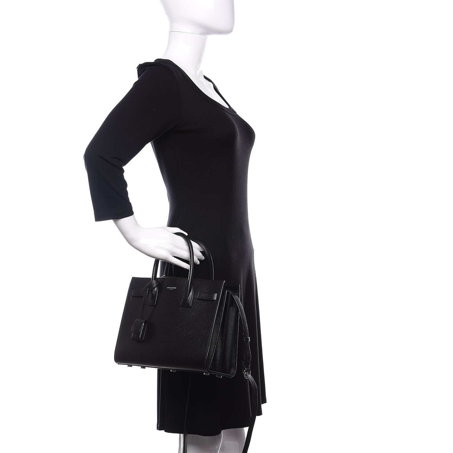 Saint Laurent Grain De Poudre Baby Sac De Jour Black 3 of 12