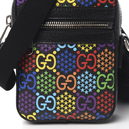 Gucci GG Supreme Monogram Psychedelic Messenger Bag Black 9 of 10