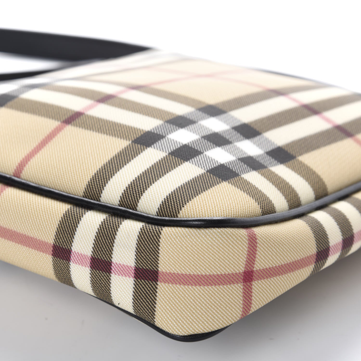 Burberry Haymarket Check Crossbody Bag Black 7 of 10