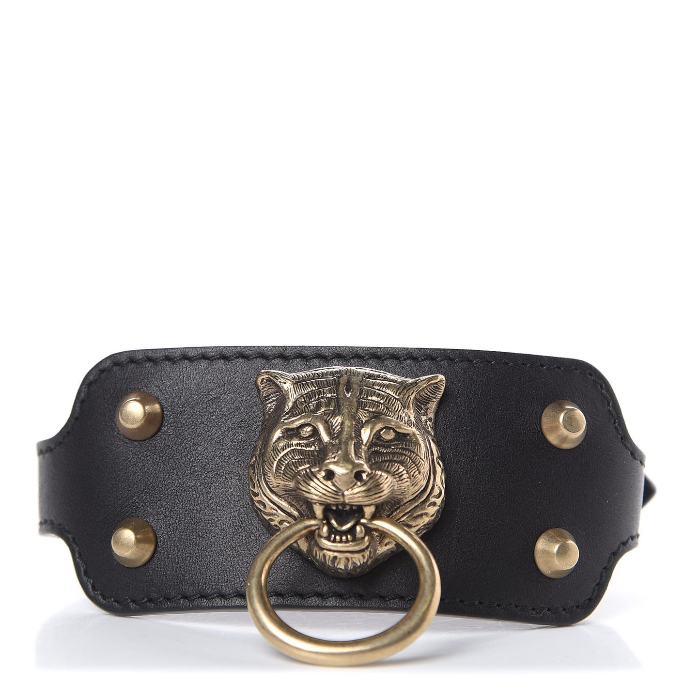 Calfskin Tiger Bracelet Black