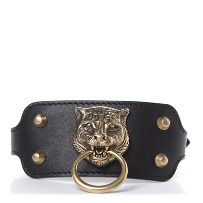 Gucci Calfskin Tiger Bracelet Black 3 of 6