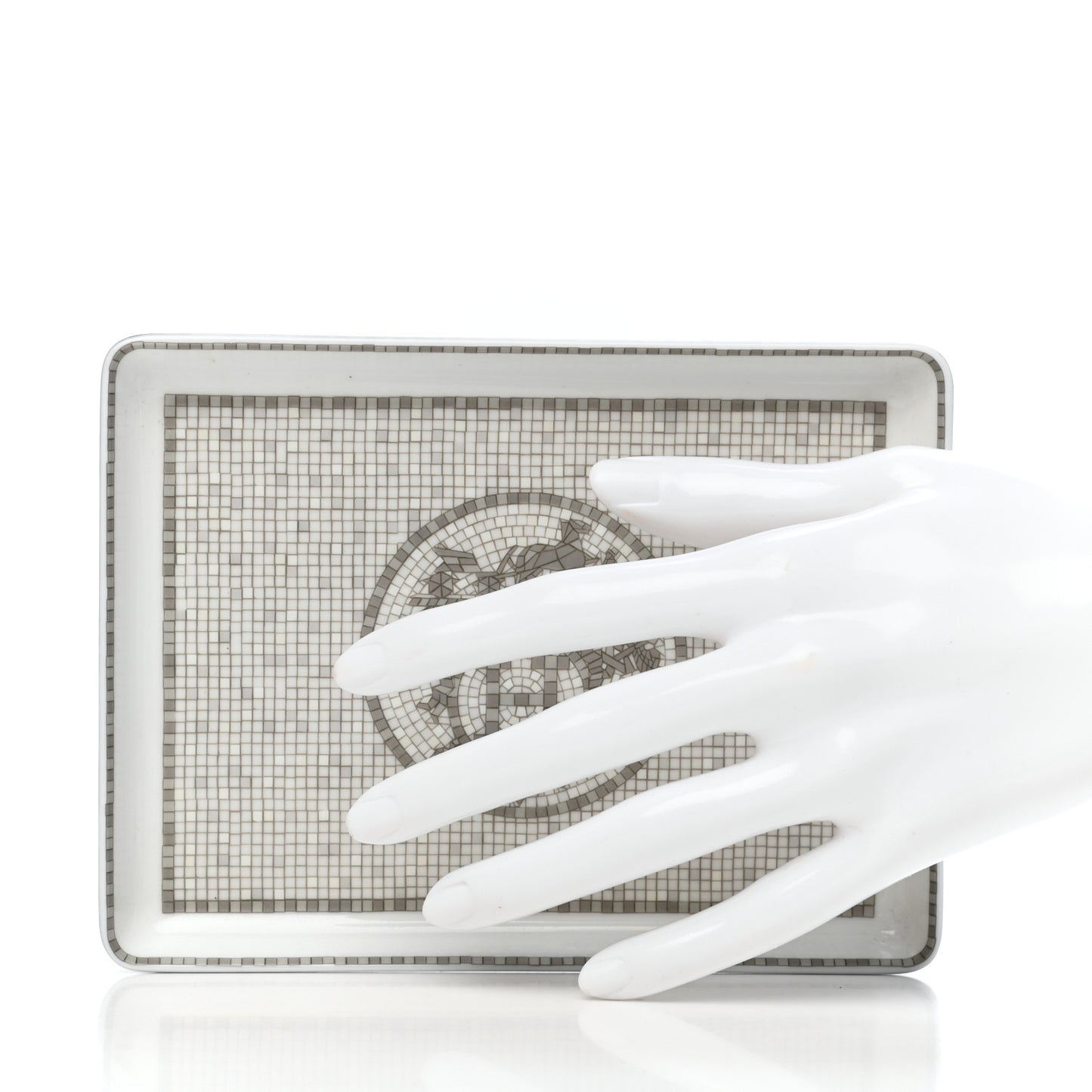 Porcelain Mosaique Au 24 Sushi Plate Platine