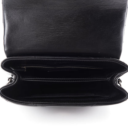 Saint Laurent Calfskin Y Quilted Monogram Toy Loulou Crossbody Bag Black 5 of 12