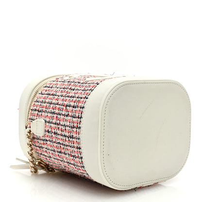 Chanel Tweed Lambskin Timeless Vanity Cosmetic Case White 4 of 13
