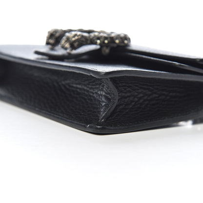 Gucci Calfskin Super Mini Dionysus Shoulder Bag Black 10 of 11