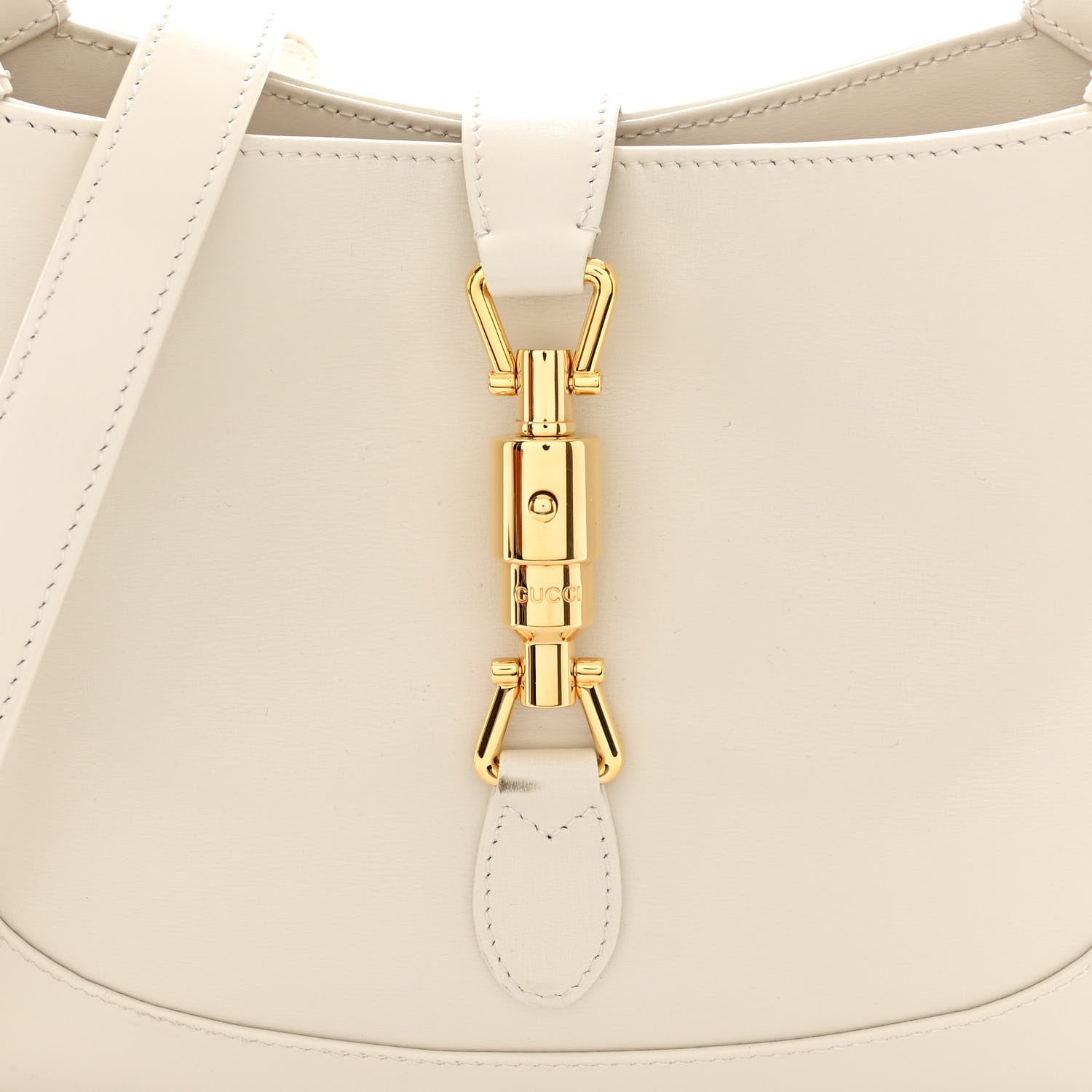 Gucci Boarded Dyana Lux Calfskin Small Jackie 1961 Hobo Mystic White 8 of 11
