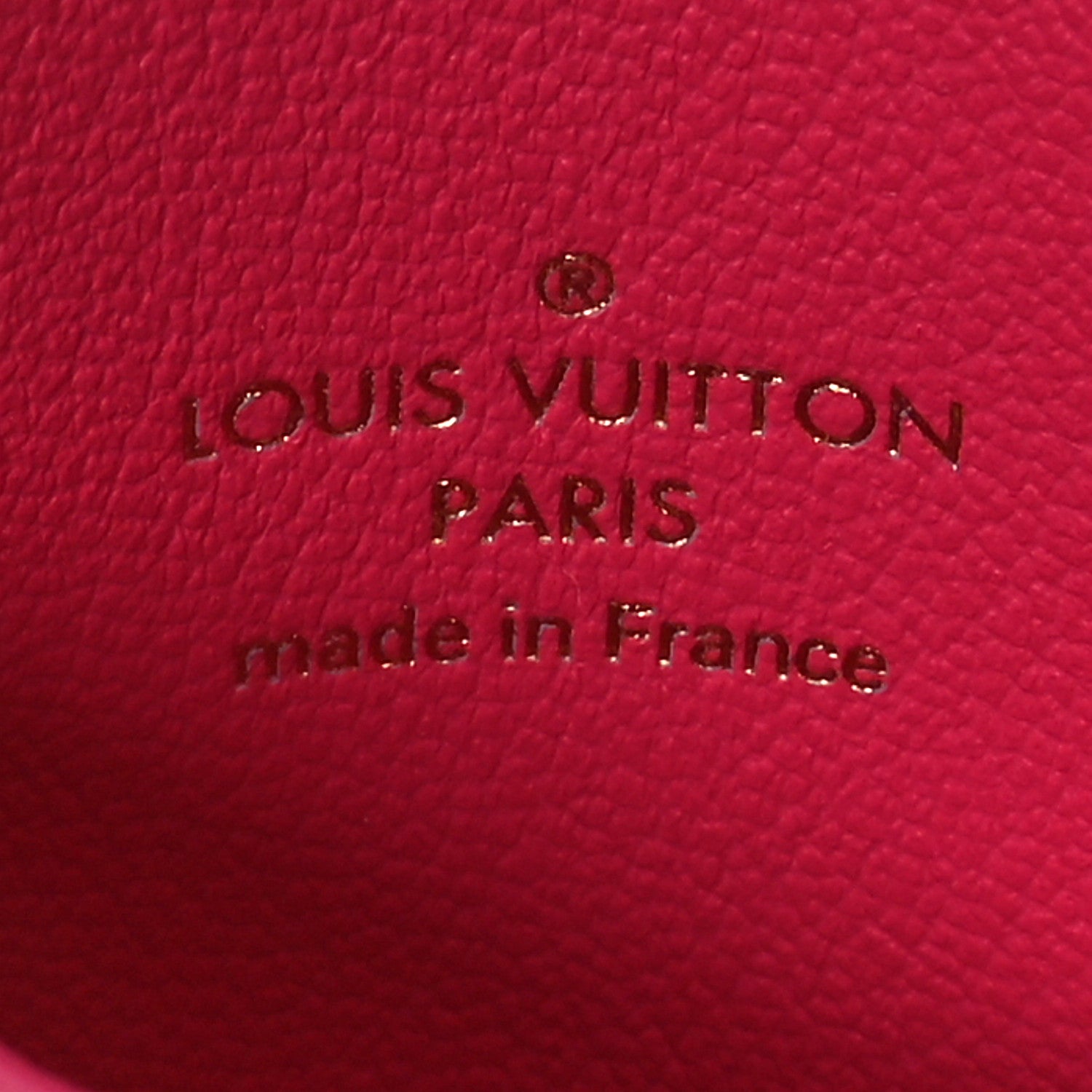 Louis Vuitton Lambskin Embossed Monogram Coussin Card Holder Bougainvillier 6 of 7