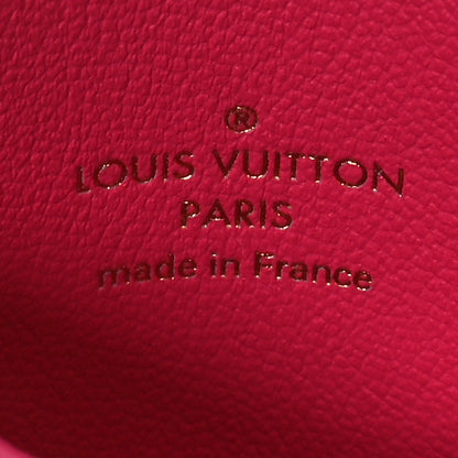 Louis Vuitton Lambskin Embossed Monogram Coussin Card Holder Bougainvillier 6 of 7