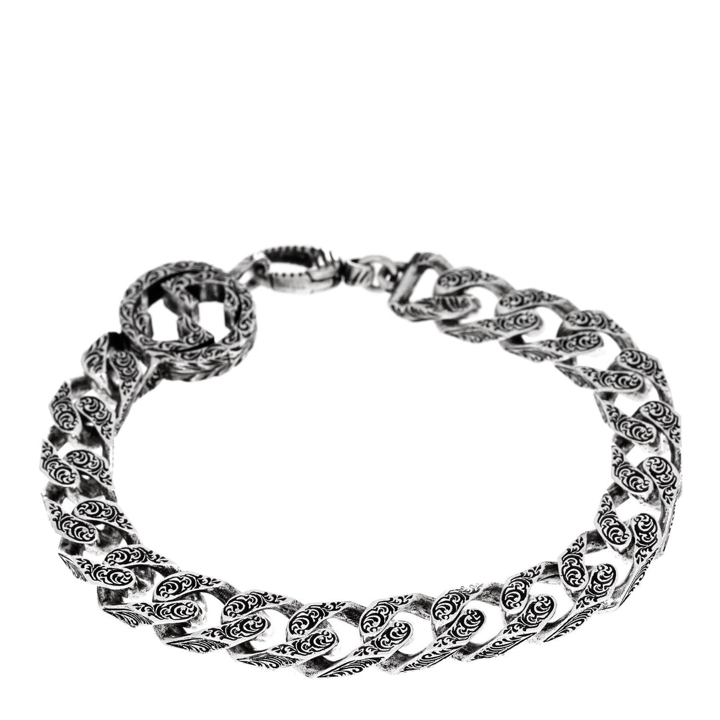 Sterling Silver Interlocking G Chain Bracelet