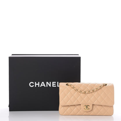Chanel Caviar Quilted Medium Double Flap Beige Clair 8 of 10