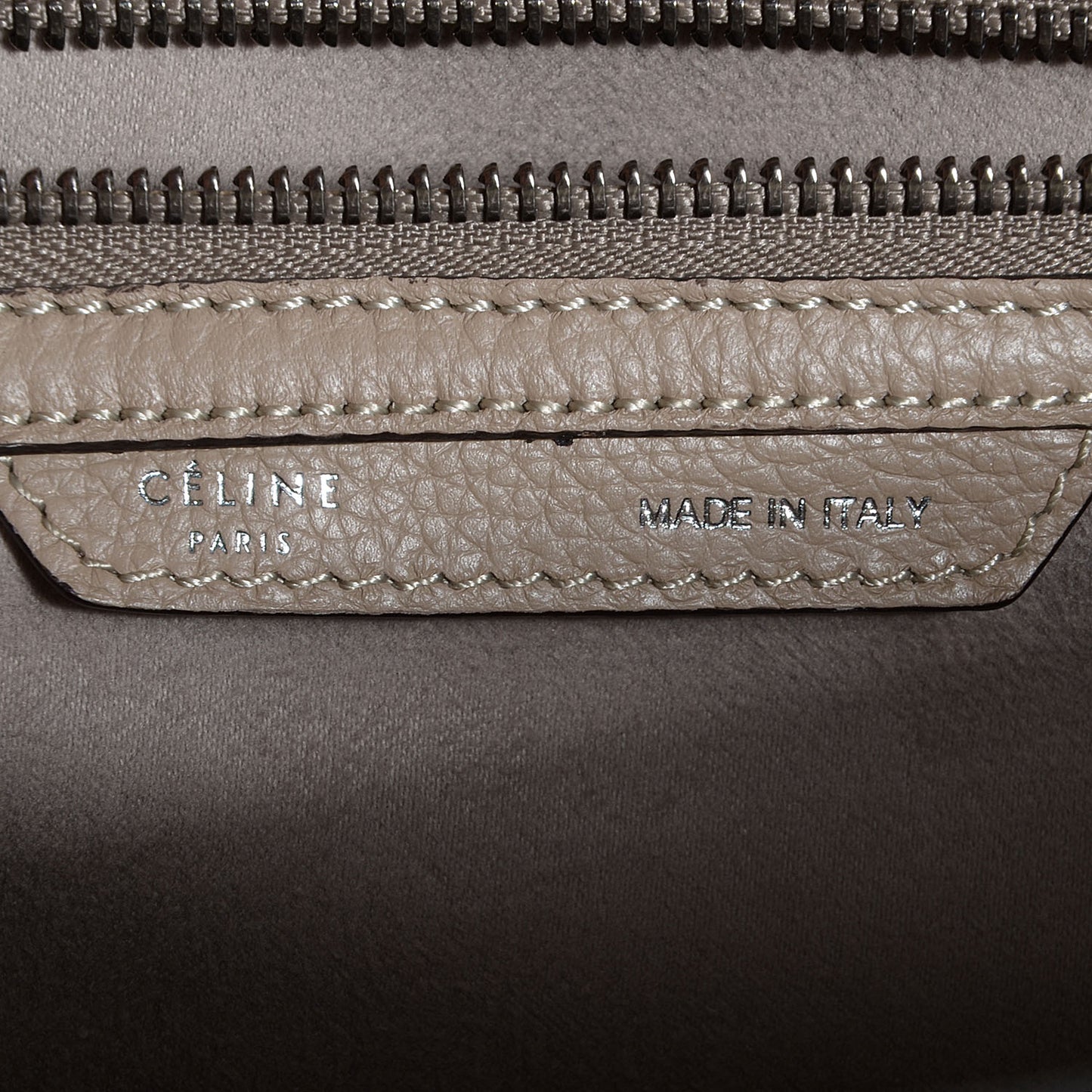 Drummed Calfskin Mini Luggage Dune