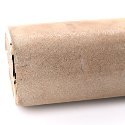 Jimmy Choo Shimmer Suede Mini Charm Clutch Sand 9 of 13