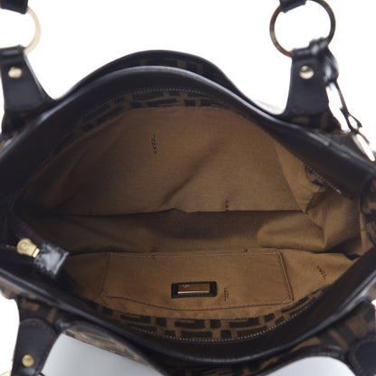 Fendi Zucca Small Chef Shopping Tote Tobacco Moro 5 of 13