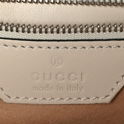Gucci Calfskin Matelasse Aria Small GG Marmont Shoulder Bag Mystic White 7 of 9