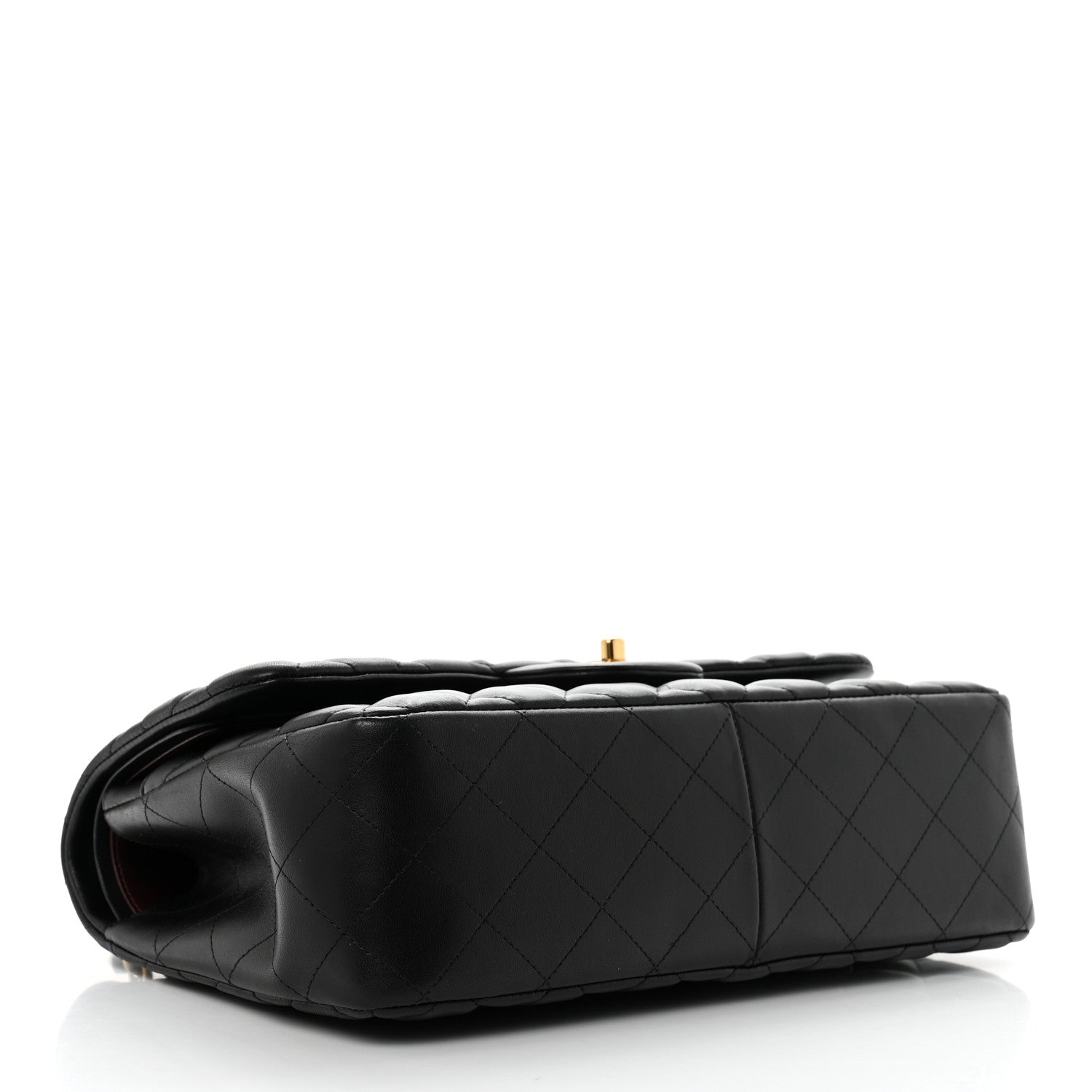 Chanel Lambskin Quilted Jumbo Double Flap Black 4 of 10