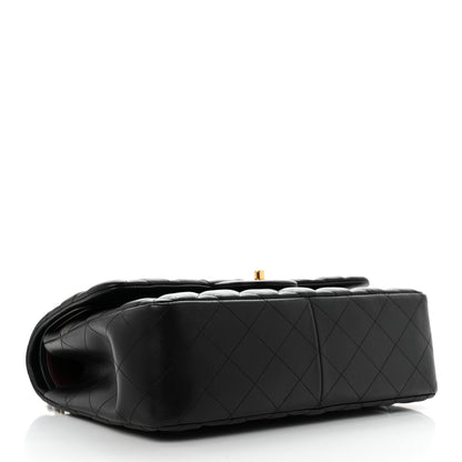 Chanel Lambskin Quilted Jumbo Double Flap Black 4 of 10
