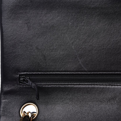 Chanel Lambskin Quilted Jumbo Double Flap Black 10 of 13