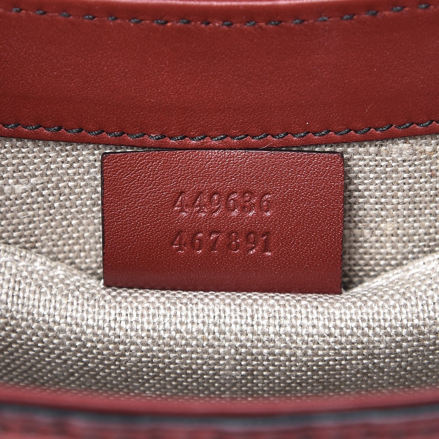 Soft Microguccissima Mini Emily Chain Shoulder Bag Rosso