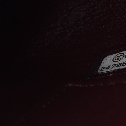 Chanel Caviar Lizard Quilted Medium Coco Handle Flap Burgundy 7 of 11