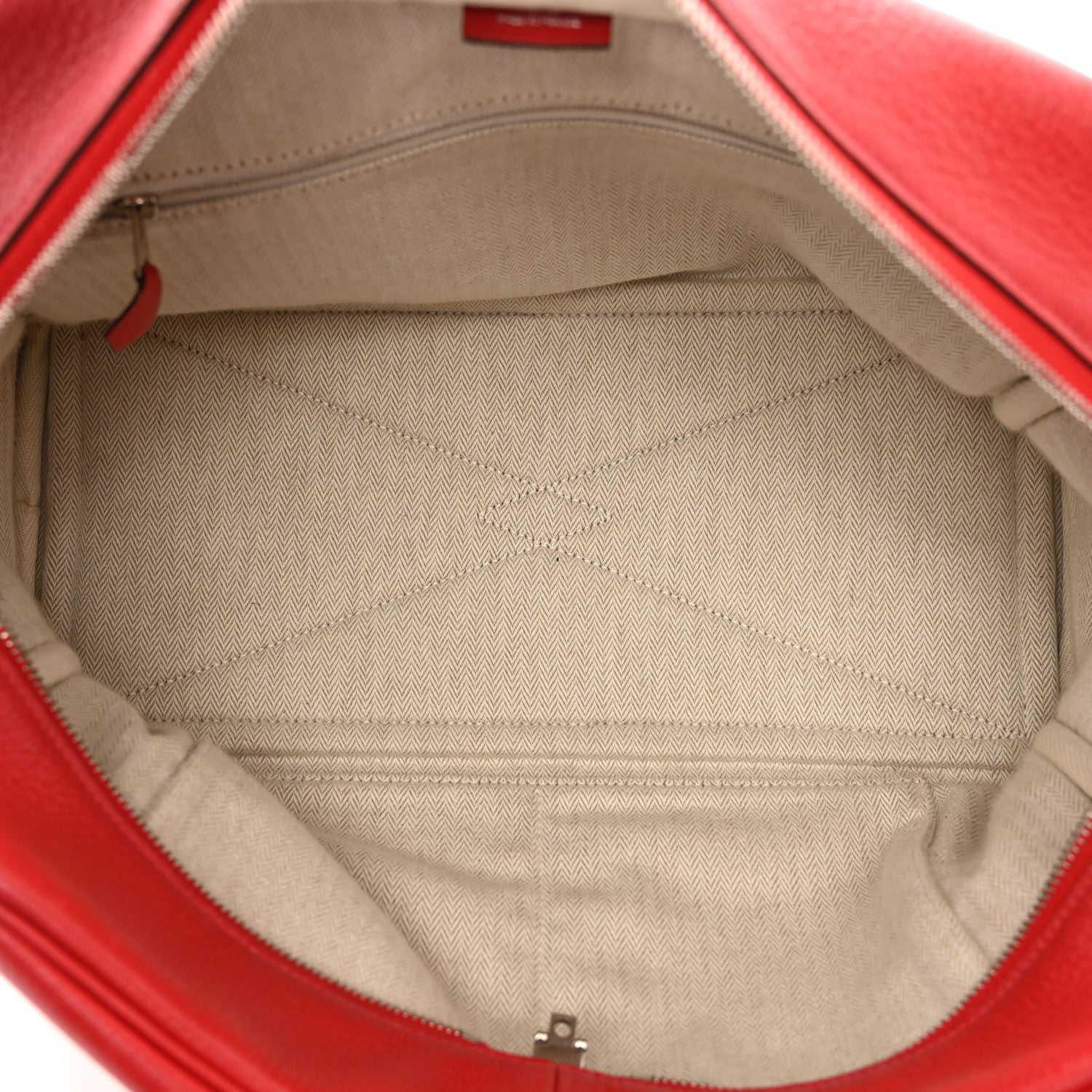Hermes Taurillon Clemence Victoria 35 Rouge Casaque 6 of 10