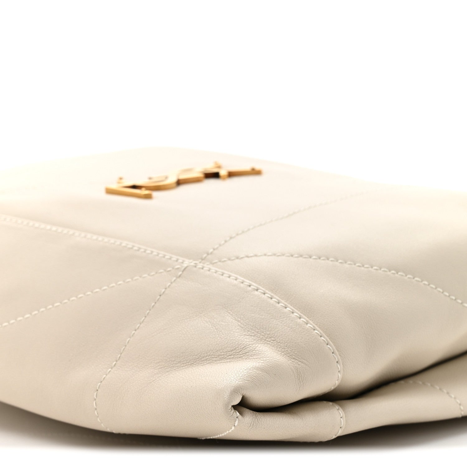 Saint Laurent Lambskin Matelasse Monogram Medium Jamie 4.3 Pochon Crema Soft 10 of 11