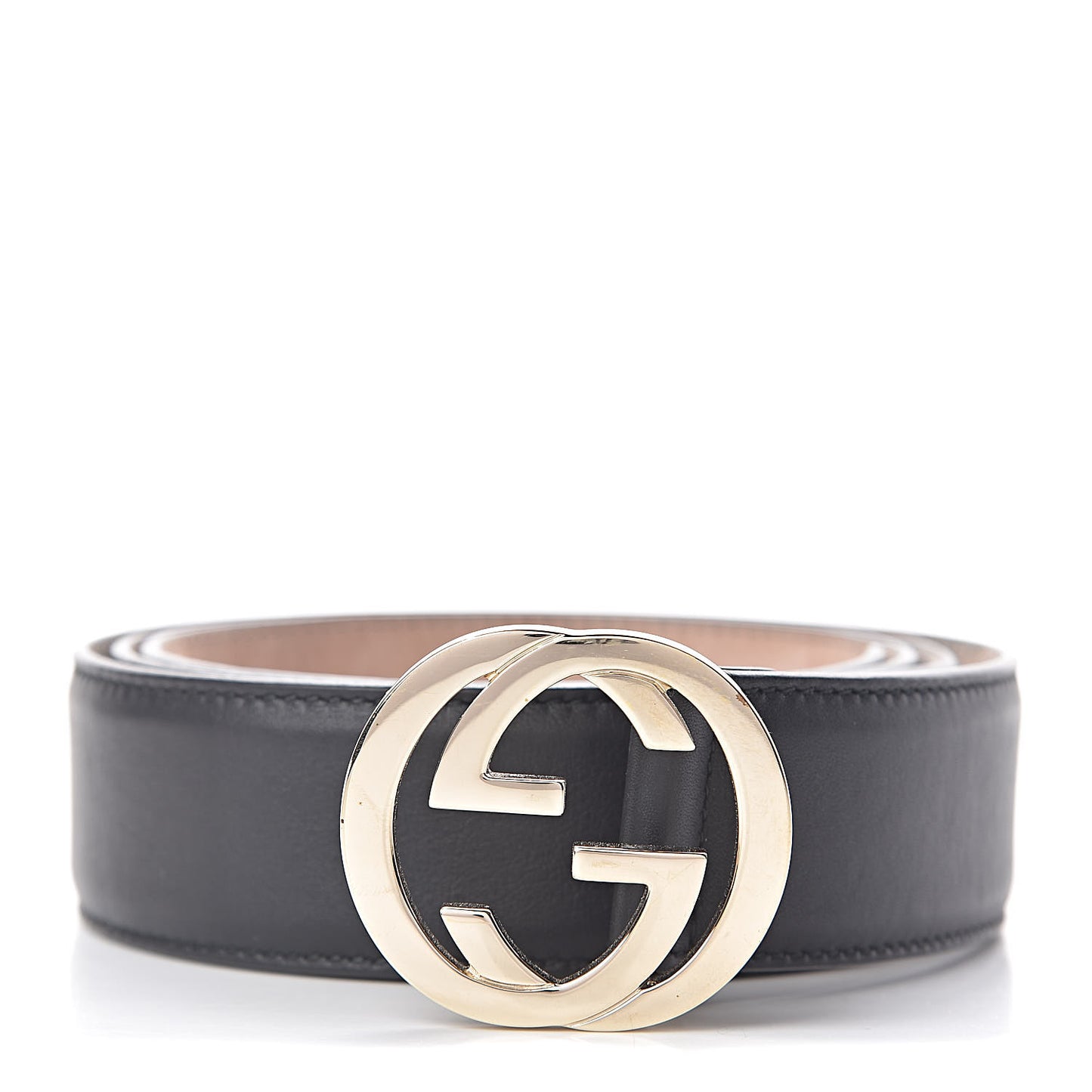 Calfskin Interlocking G 37mm Belt 105 42 Black