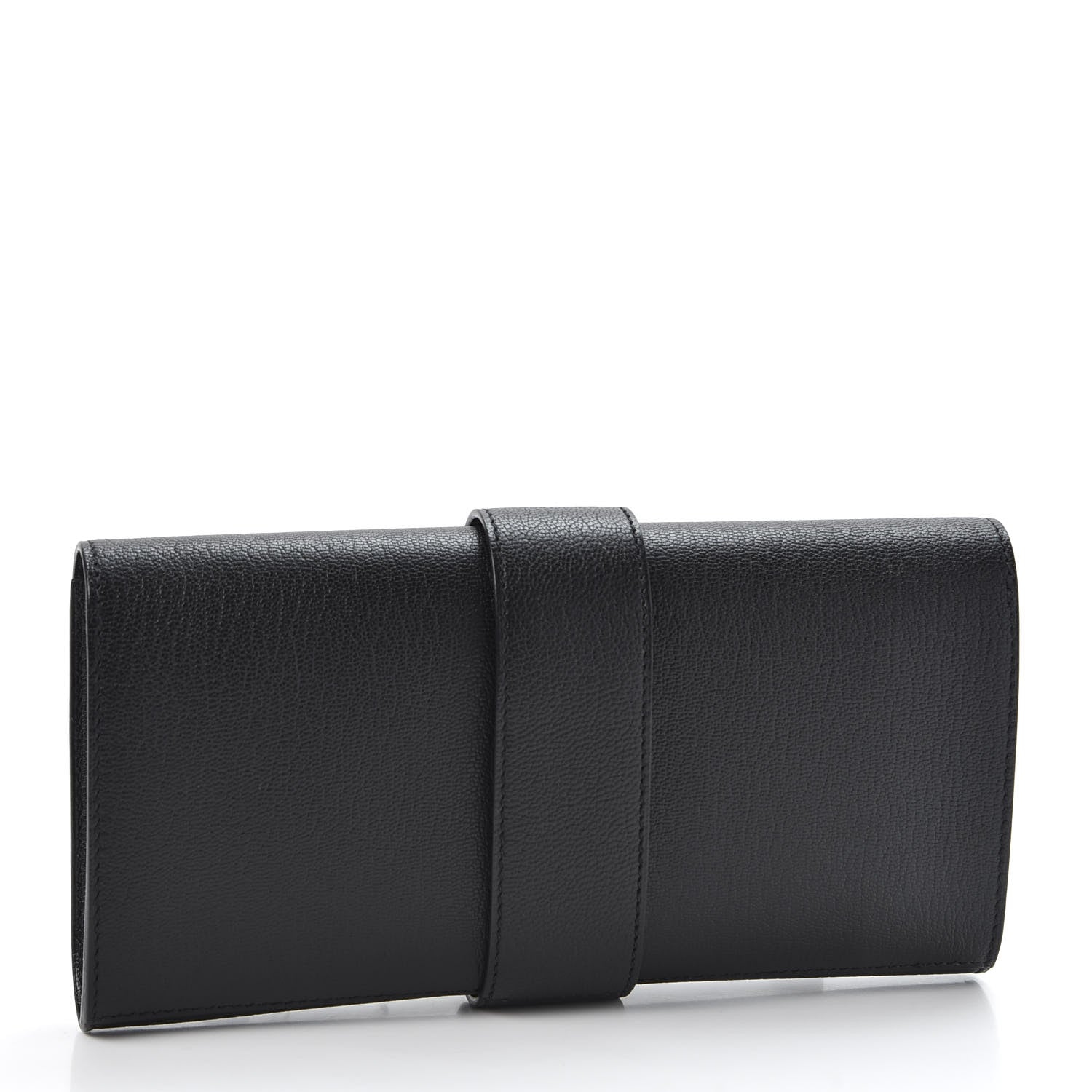 Hermes Chevre Mysore Medor 23 Clutch Black 2 of 9