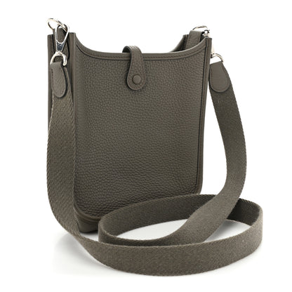 Hermes Taurillon Clemence Evelyne TPM Etain 3 of 14