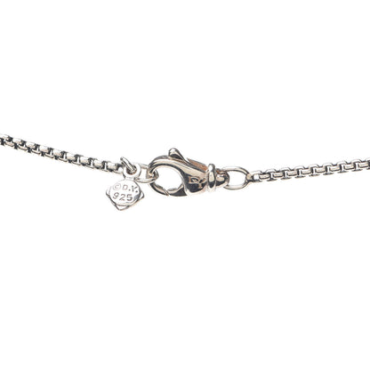 David Yurman Sterling Silver Diamond Black Onyx 7mm Petite Albion Necklace 4 of 5