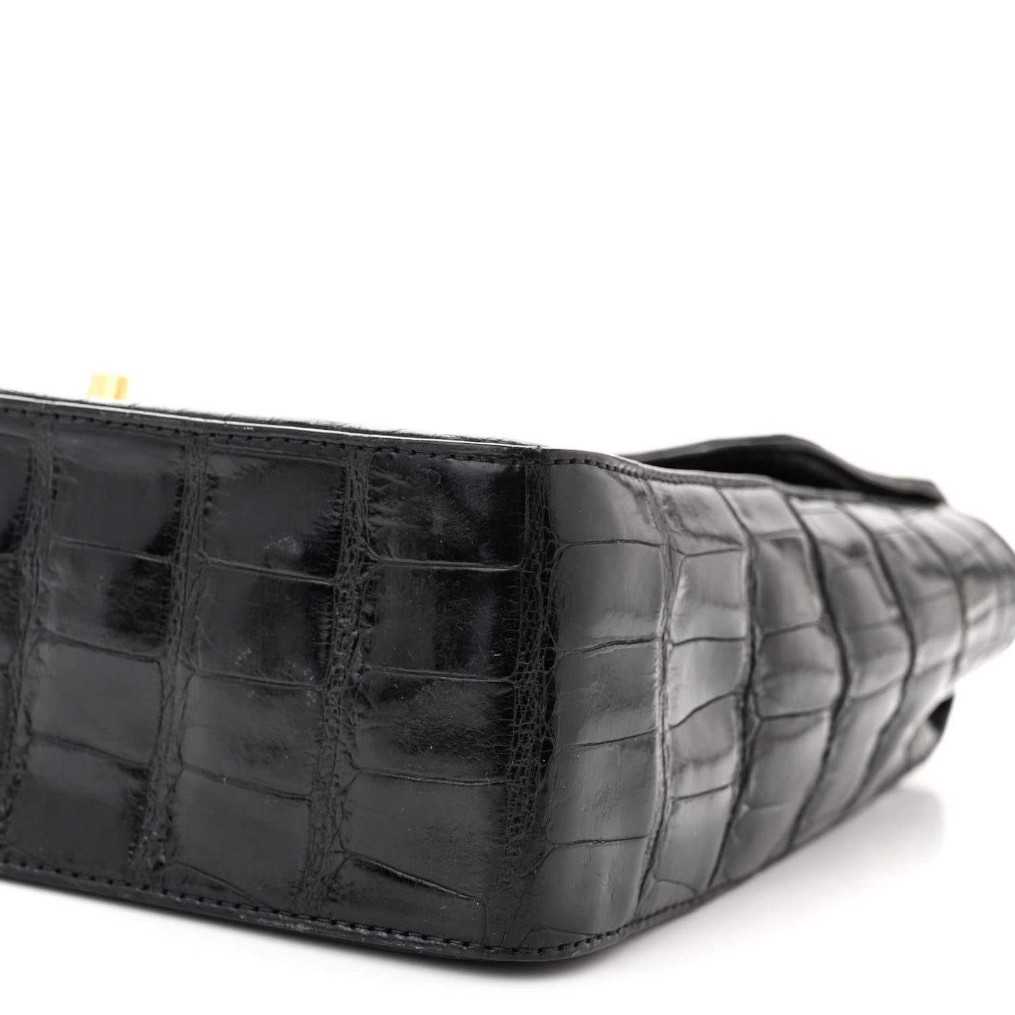 Alligator Jumbo Single Flap Black