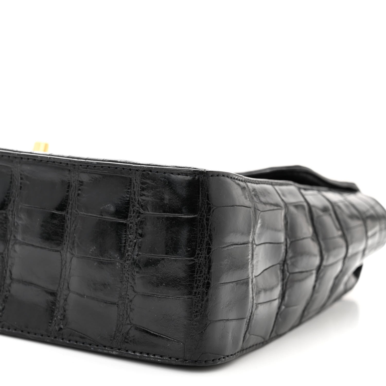 Chanel Alligator Jumbo Single Flap Black 9 of 12