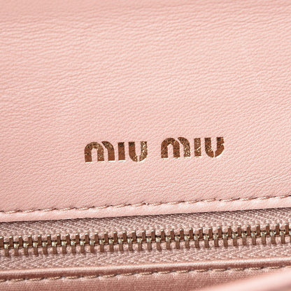 Miu Miu Lambskin Confidential Matelasse Chain Shoulder Bag Orchidea 6 of 11