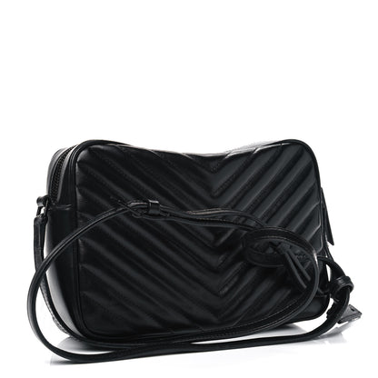 Saint Laurent Calfskin Matelasse Monogram Lou Camera Bag Black 2 of 9