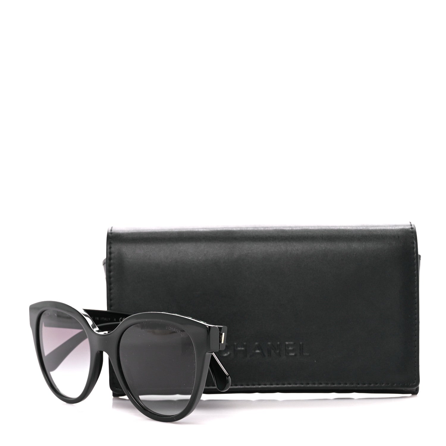 Chanel Acetate CC Butterfly Sunglasses 5414 Black Green 11 of 11