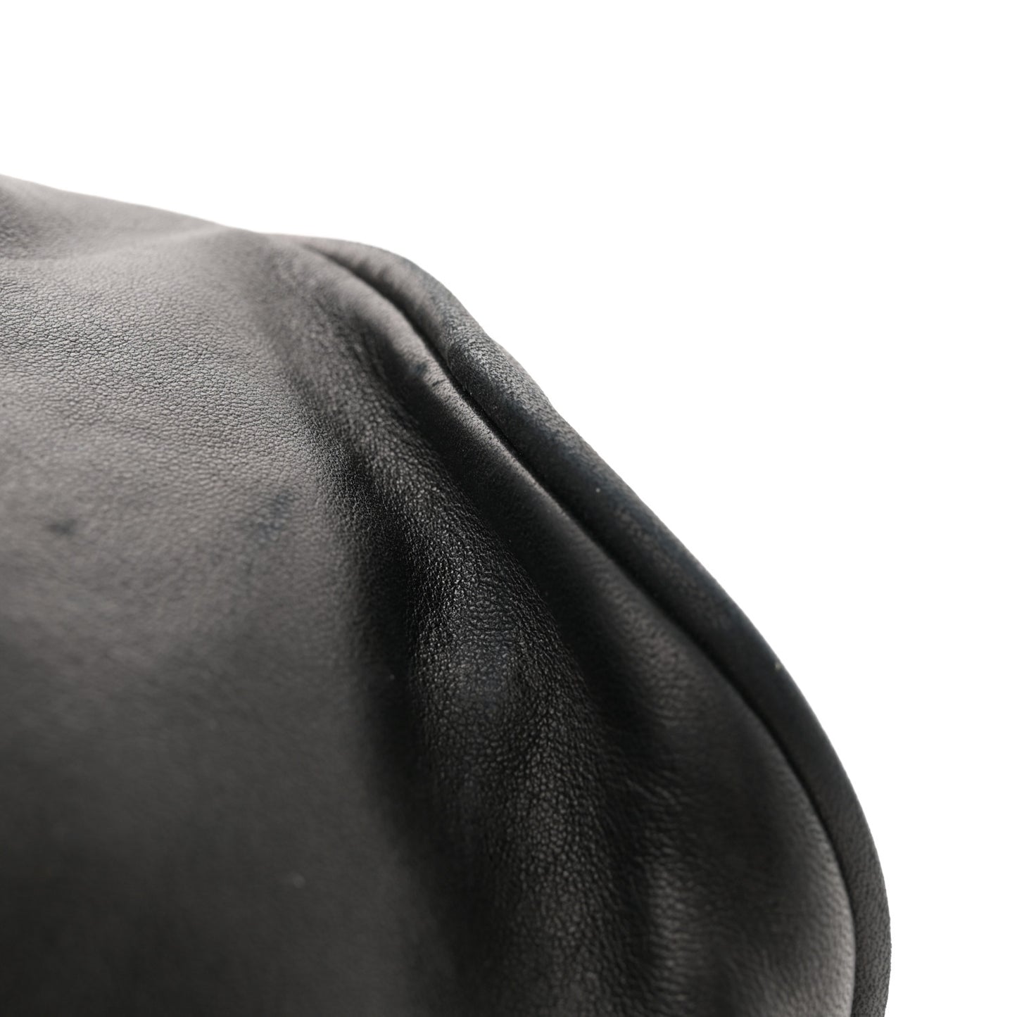 Lambskin Camellia Handbag Black