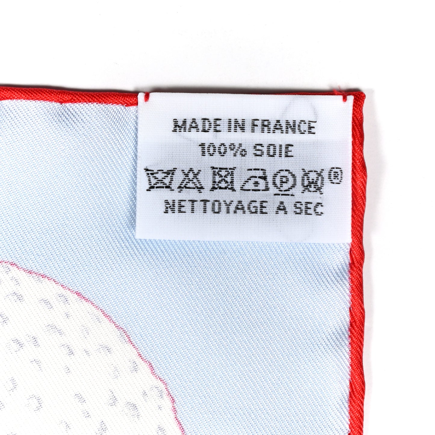 Silk Cosmographia Universalis Scarf 90 Ciel White Rouge