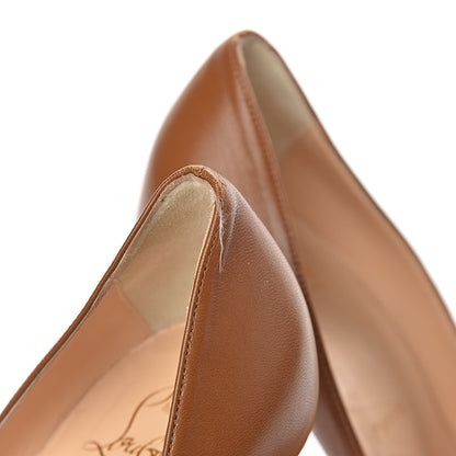 Christian Louboutin Shiny Nappa Decoltish 100 Pumps 40 Safari 14 of 17