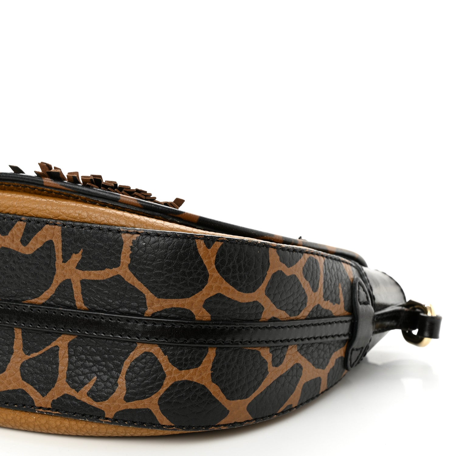 Burberry Haymarket Check Animal Print Maydown Crossbody Bag Brown 9 of 12